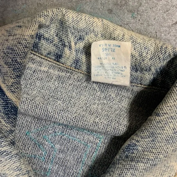 Vintage 80s Denim Jean Southwestern Cowgirl Cowboy Jacket - Picture 4 of 6